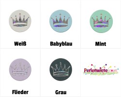 Scheibenperlen Glitzerkrone